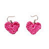 boucle d'oreille coeur crochet