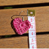 boucle d'oreille coeur crochet