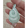 boucle d'oreille feuille crochet