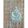 boucle d'oreille feuille crochet